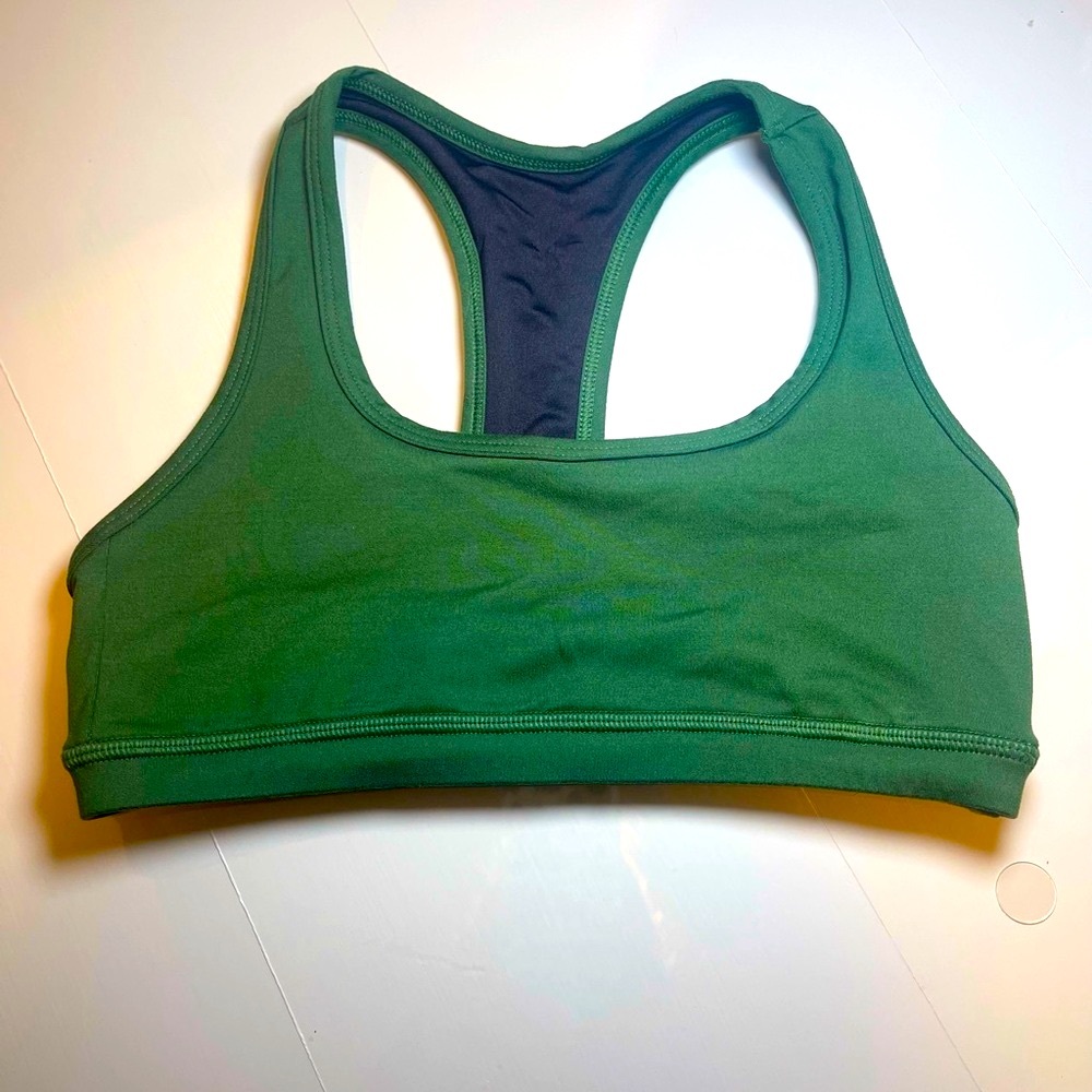 FLEO Nora Sports Bra in Deep Jade, Size Small